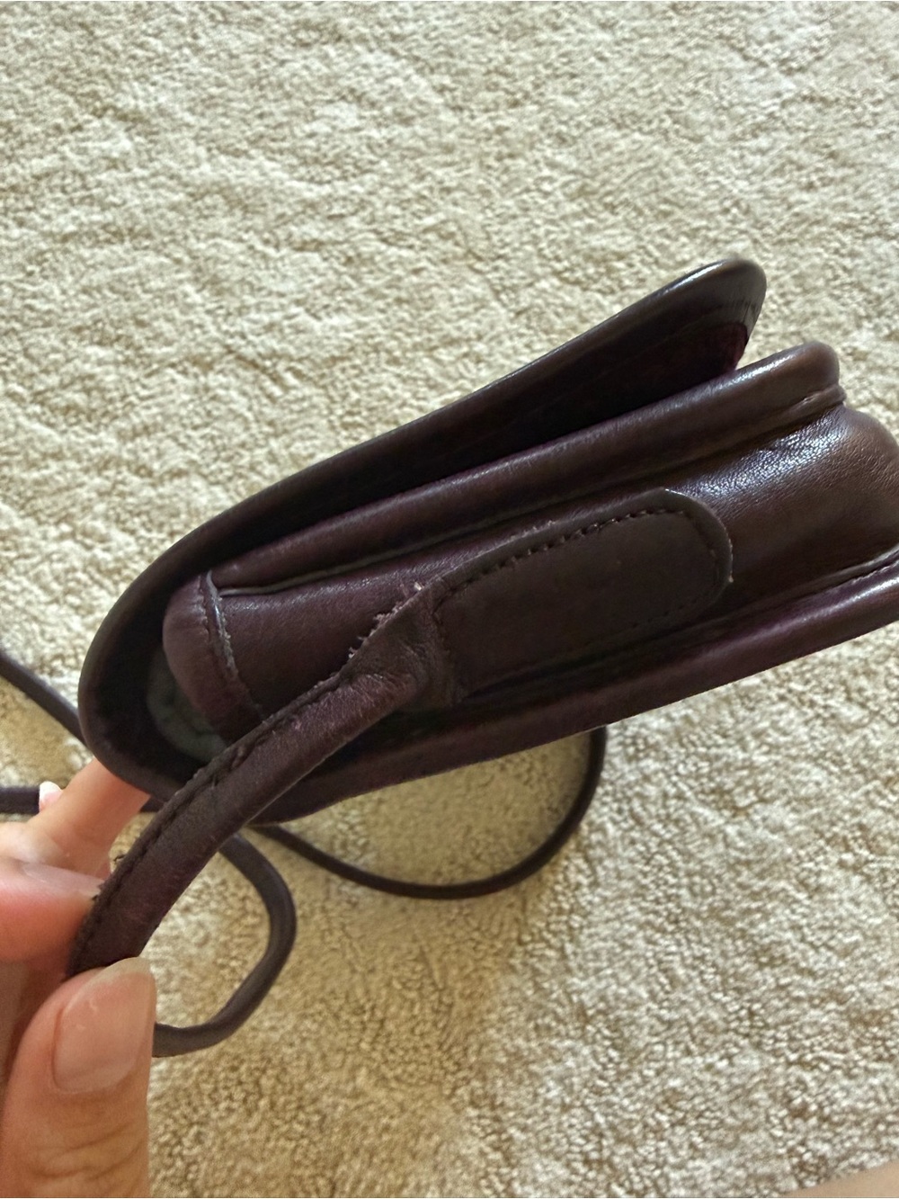 Coach Vintage Newyork Dinky Bag Burgundy - Picture 7 of 13